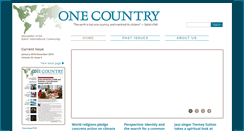 Desktop Screenshot of onecountry.org