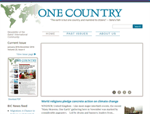 Tablet Screenshot of onecountry.org